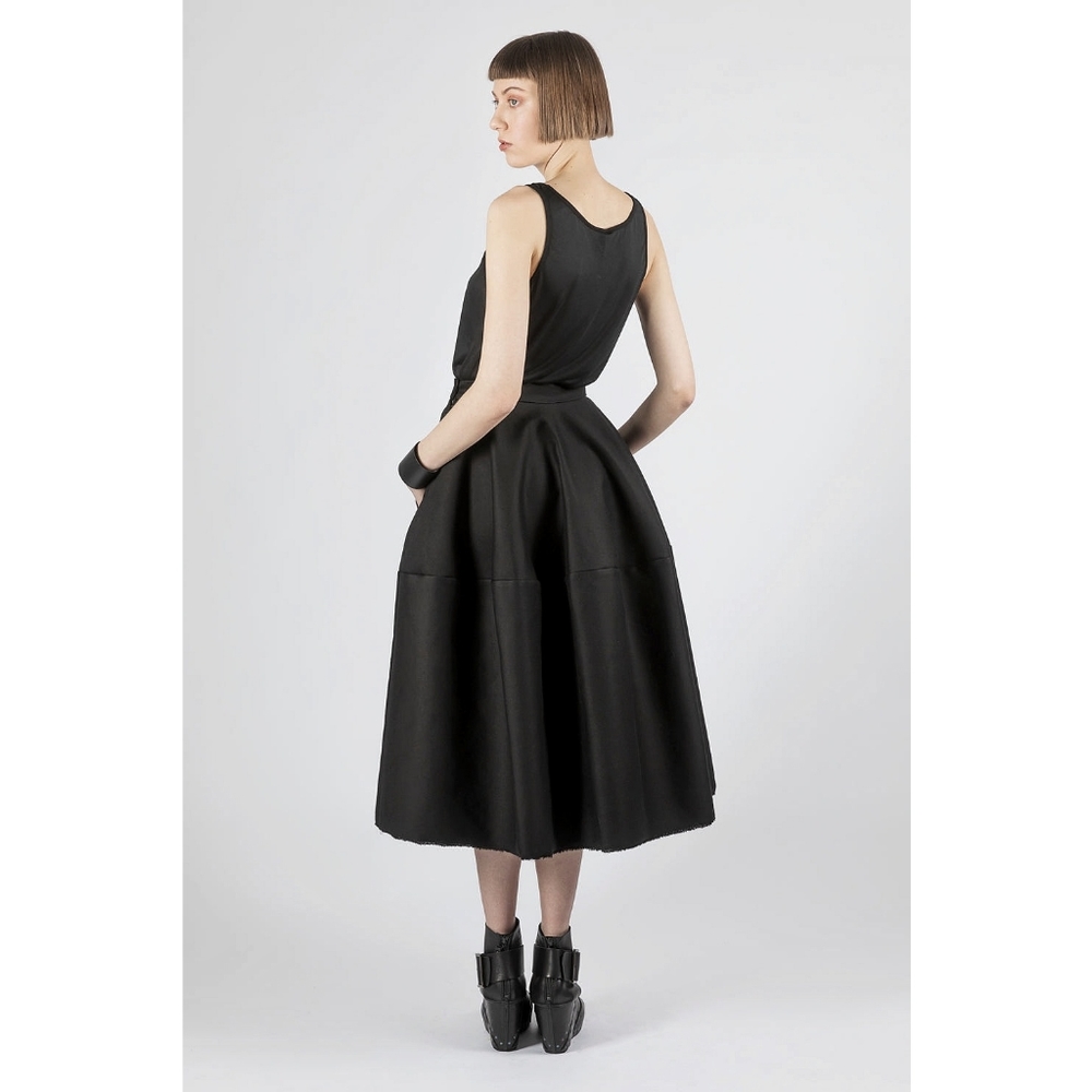 Esther Perbandt Squircle Custom Made Heavy Avante Garde Parachute Midi Skirt - Picture 11 of 13